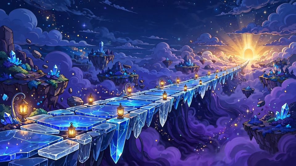 Il ponte di vetro sospeso tra le nuvole