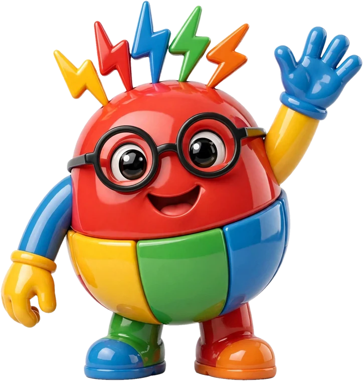 La mascotte che saluta